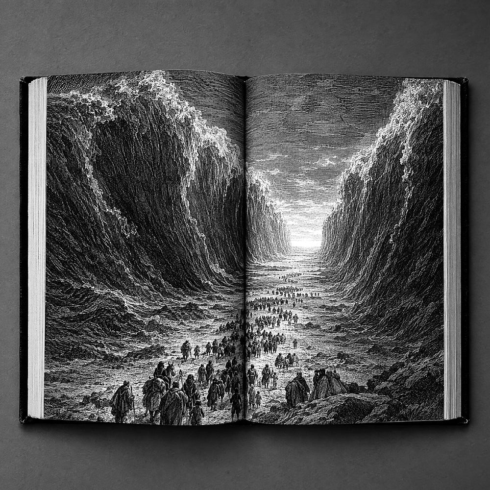 Inside: the parted sea