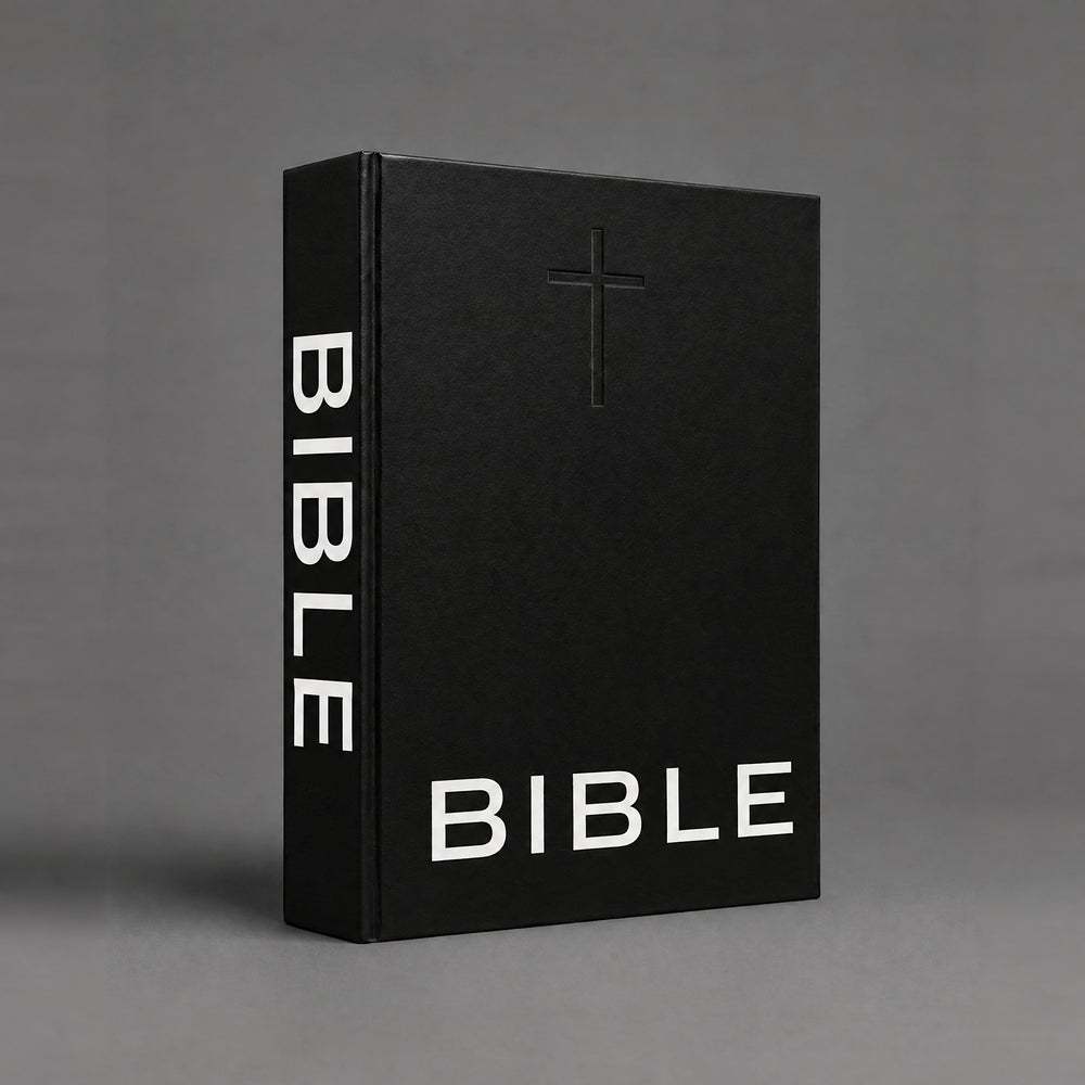 BIBLE, black linen hardcover
