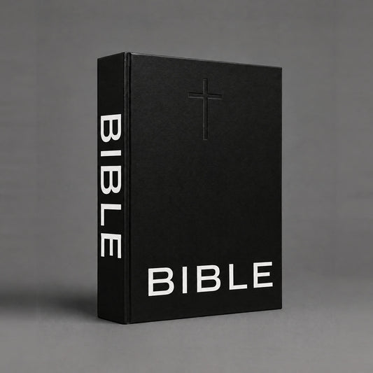 BIBLE, black linen hardcover